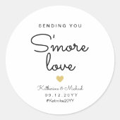 もっと愛を送るおもしろい結婚式の引き出物 ラウンドシール (正面)