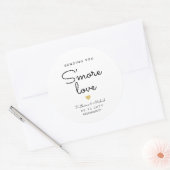 もっと愛を送るおもしろい結婚式の引き出物 ラウンドシール (封筒)