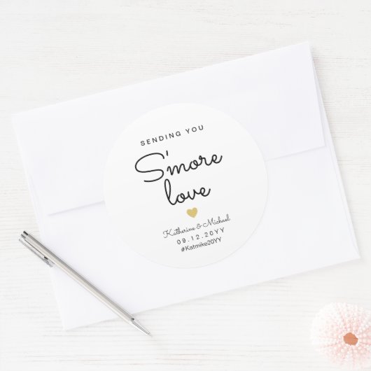 もっと愛を送るおもしろい結婚式の引き出物 ラウンドシール (封筒)