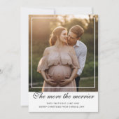 もっと成長するホリデー妊娠発表カード シーズンカード (正面)