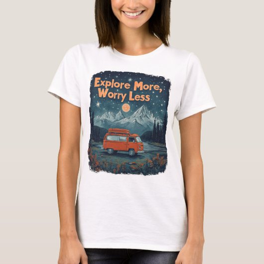 もっと探検、もっとリラックス Tシャツ (正面)