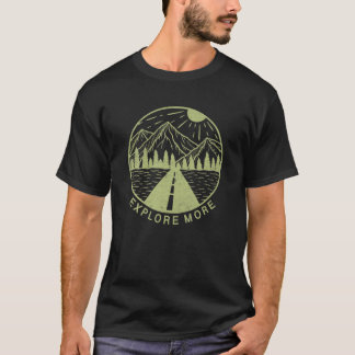 もっと探索ヴィンテージ山野外旅行Natu Tシャツ