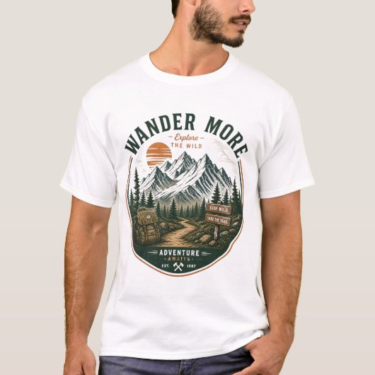 もっと旅しようTシャツ Tシャツ (正面)