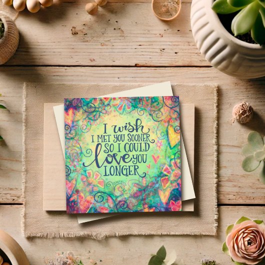 もっと早く出会いたかった バレンタインラブ ノートカード