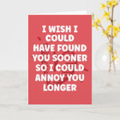 もっと早く見つけてあげたかった - 面白いバレンタイン カード (黄色い花)