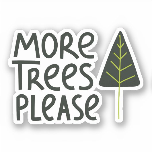 もっと木を増やす シール (正面)