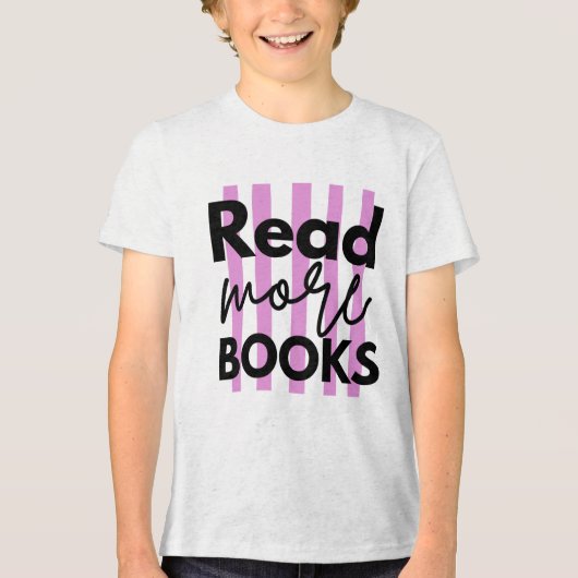 もっと本を読む トライブレンドＴシャツ (正面)