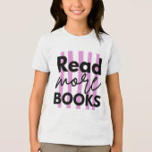 もっと本を読む トライブレンドＴシャツ (正面)