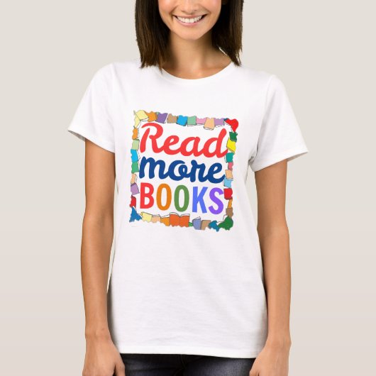 もっと本を読む Tシャツ (正面)