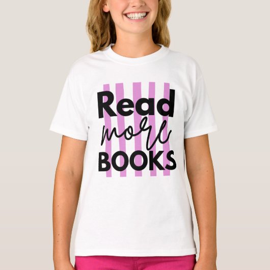 もっと本を読む Tシャツ (正面)