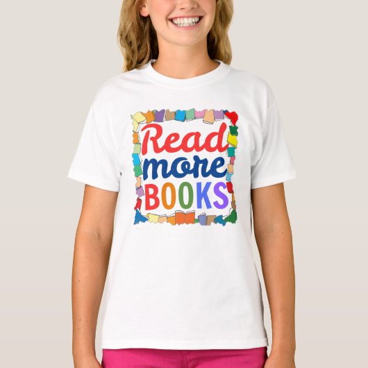 もっと本を読む Tシャツ (正面)