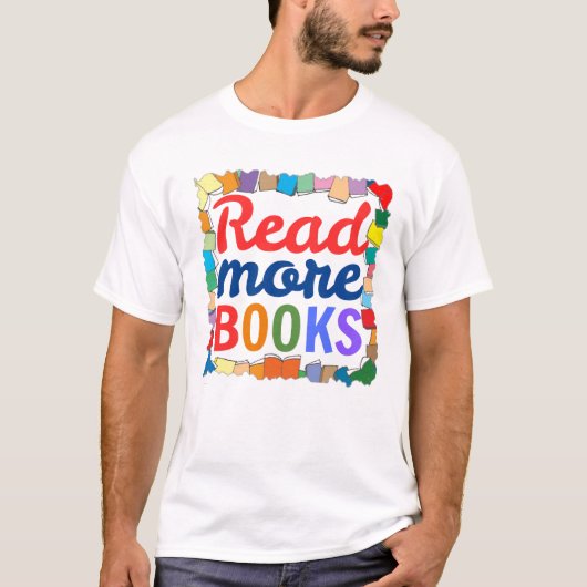 もっと本を読む Tシャツ (正面)