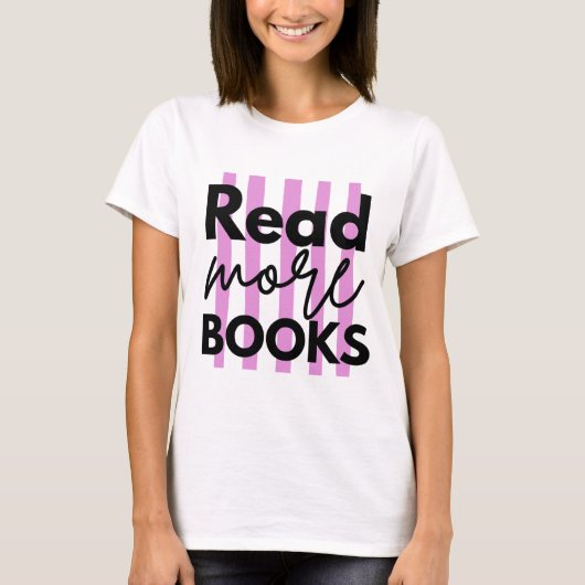 もっと本を読む Tシャツ (正面)