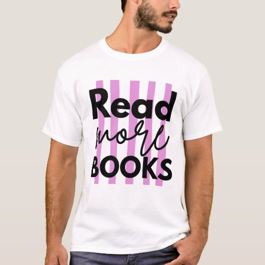 もっと本を読む Tシャツ (正面)