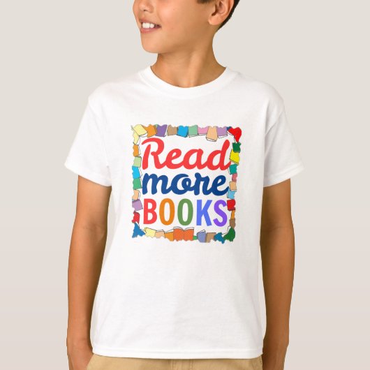 もっと本を読む Tシャツ (正面)