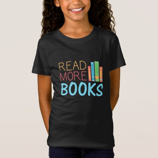 もっと本を読め Tシャツ (正面)