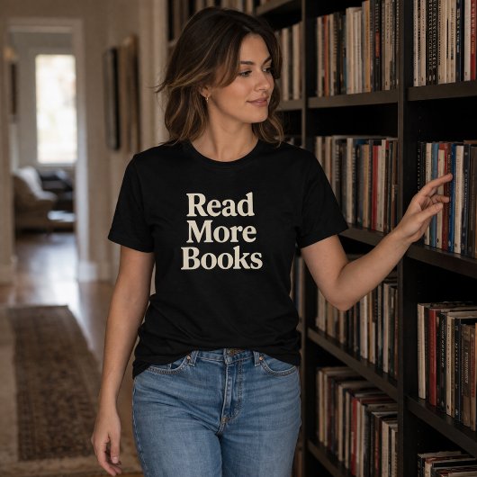 もっと本を読もう Tシャツ