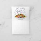 もっと植物を食べよう フレッシュサラダのモチベーション文字 サンキューカード (内部)