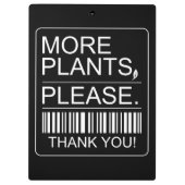 もっと植物を！ インドアプラント愛好家ギフト クリップボード (裏面)