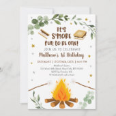 もっと楽しいお誕生日会　〜スモアーズとキャンプファイヤー〜 招待状 (正面)