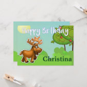 もっと楽しいカートゥーンワイルドカーの誕生日カード カード (正面/裏面インサイチュ)