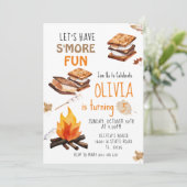 もっと楽しいキャンプファイヤーバースデー招待状 招待状 (スタンド正面)
