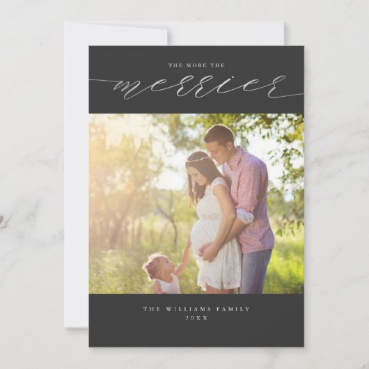 もっと楽しいクリスマスの写真カード シーズンカード (正面)