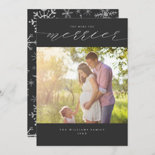 もっと楽しいクリスマスの写真カード シーズンカード (正面/裏面)