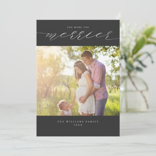 もっと楽しいクリスマスの写真カード シーズンカード (スタンド正面)