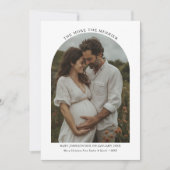 もっと楽しいクリスマスの妊娠アーチ シーズンカード (正面)