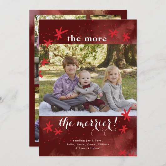 もっと楽しいクリスマスカード 招待状 (正面/裏面)