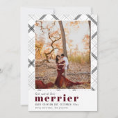 もっと楽しいベイビー発表ホリデーカード シーズンカード (正面)