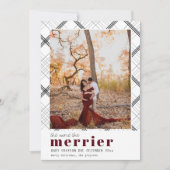 もっと楽しいベイビー発表ホリデーカード シーズンカード (正面)