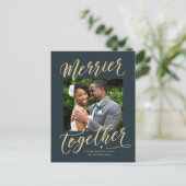 もっと楽しい時間が一緒 家族 新婚 ホリデー ポストカード シーズンポストカード (スタンド正面)