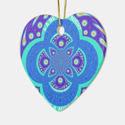 もっと楽しい1日にしてね セラミックオーナメント (左)