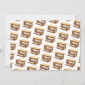 もっと楽しい かわいい キャンプファイヤー キャンピング 子供の誕生日 サンキューカード (裏面)