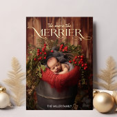 もっと楽しくなるクリスマス 現代タイポグラフィ 箔シーズンカード