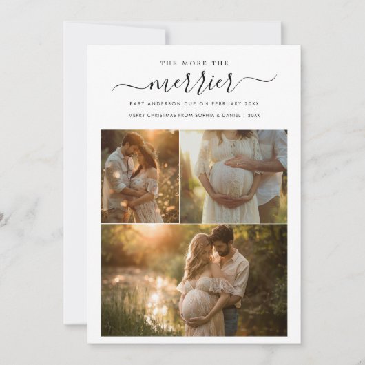 もっと楽しくなる フォト妊娠発表 シーズンカード (正面)