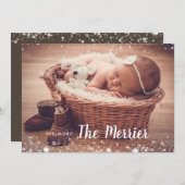 もっと楽しく | 誕生のお知らせ写真 シーズンカード (正面/裏面)