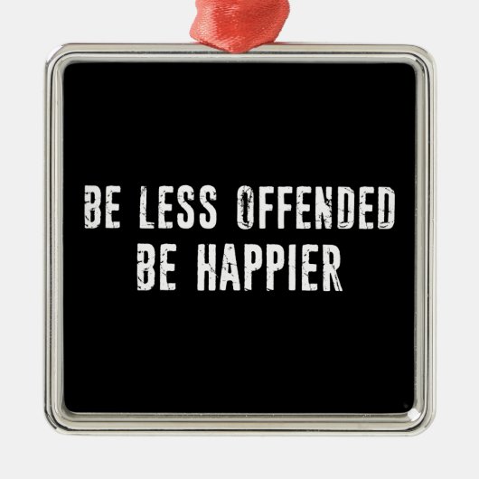 もっと気分を害さない メタルオーナメント (正面)