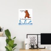 もっと水のポスターを飲んでる ポスター (ホームオフィス)