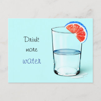 もっと水を飲む ポストカード