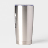 もっと水を飲む |ミニマルシンプルリスト 保温保冷タンブラー (背面)