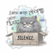 もっと流暢な人が多ければいいのに シール (正面)