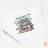 もっと流暢な人が多ければいいのに 長方形シール (封筒)