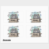 もっと流暢な人が多ければいいのに 長方形シール (シート)