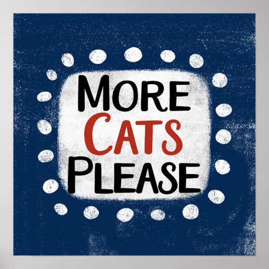 もっと猫が増えるポスター壁画 ポスター (正面)