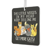 もっと猫をおもしろいことわざ黒 カーエアーフレッシュナー (左)