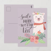 もっと笑ってラマ ポストカード (正面/裏面)