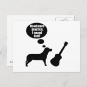 もっと練習する必要がある ポストカード (正面/裏面)